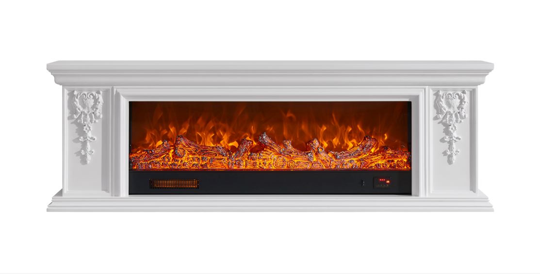 180cm W Freestanding Fireplaces Bluetooth Player TV Stand Electric Fireplace 7 Flame Colours Freestanding Fireplaces Living and Home