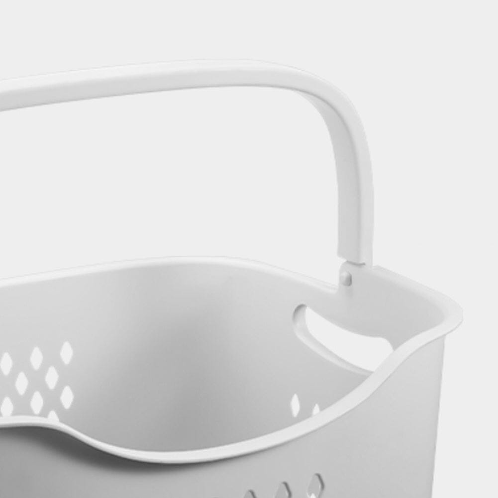 2/3-Tier Bathroom Plastic Storage Trolley Laundry Basket Laundry Baskets Living and Home