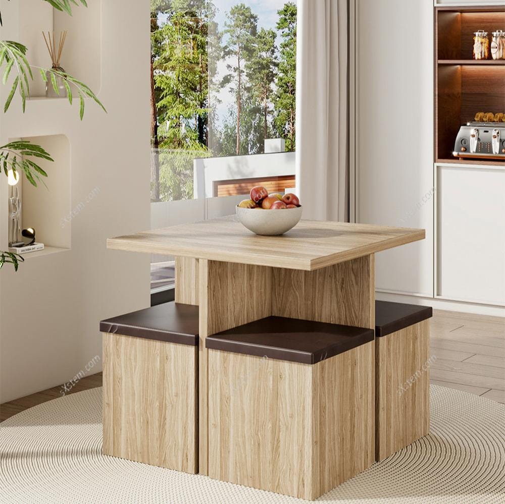 Table and 4 Stools Set Living and Home
