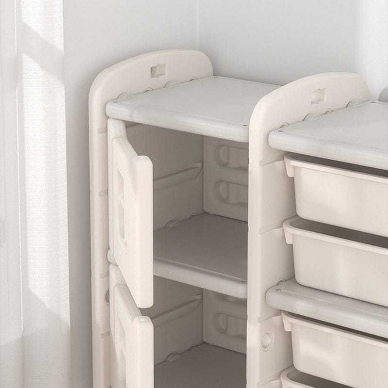 Grey Cute Bus-shaped Storage Shelves Organizer for Kids Shelves & Racks Living and Home