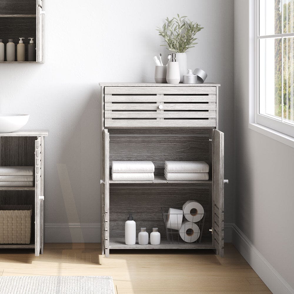 Minimalist Wooden Freestanding Bathroom Cabinet Bathroom Cabinets Living and Home