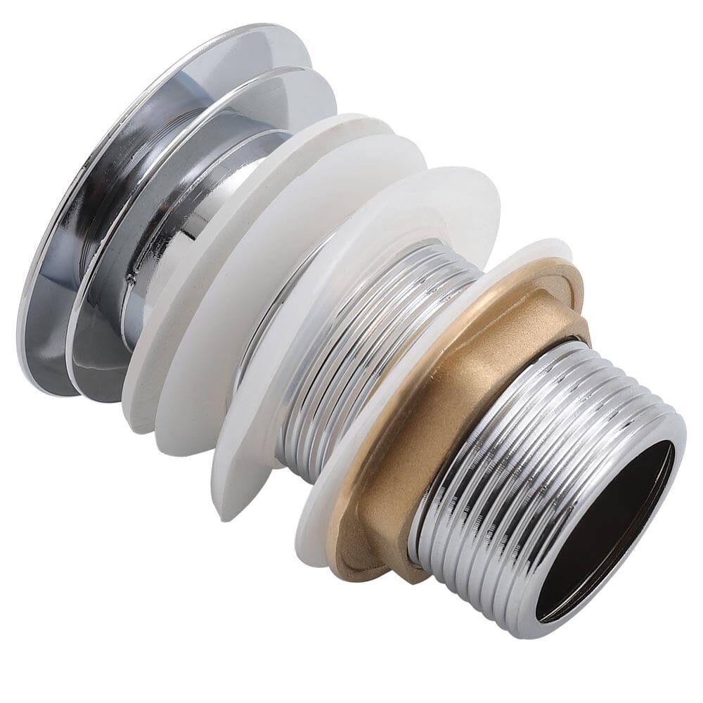 Premium Ceramic Sink with Stainless Steel Pop-upand Mounting Ring Bathroom Sinks Living and Home
