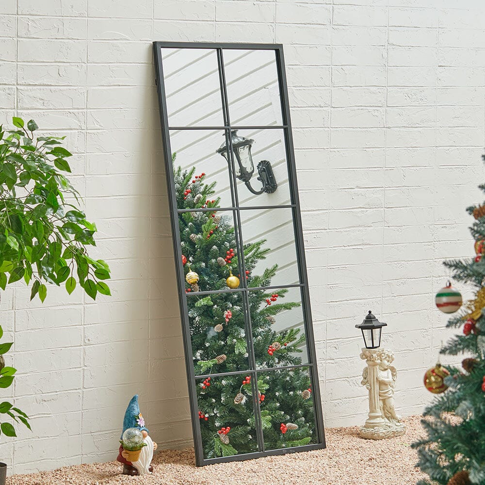150cm H Contemporary Black Window Full Length Leaner Wall Mirror Wall Mirrors Living and Home