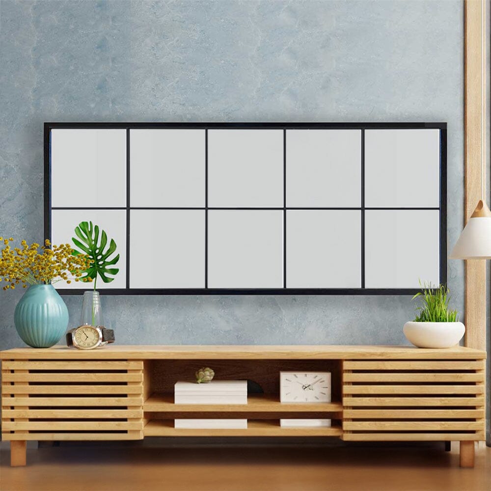 150cm H Contemporary Black Window Full Length Leaner Wall Mirror Wall Mirrors Living and Home