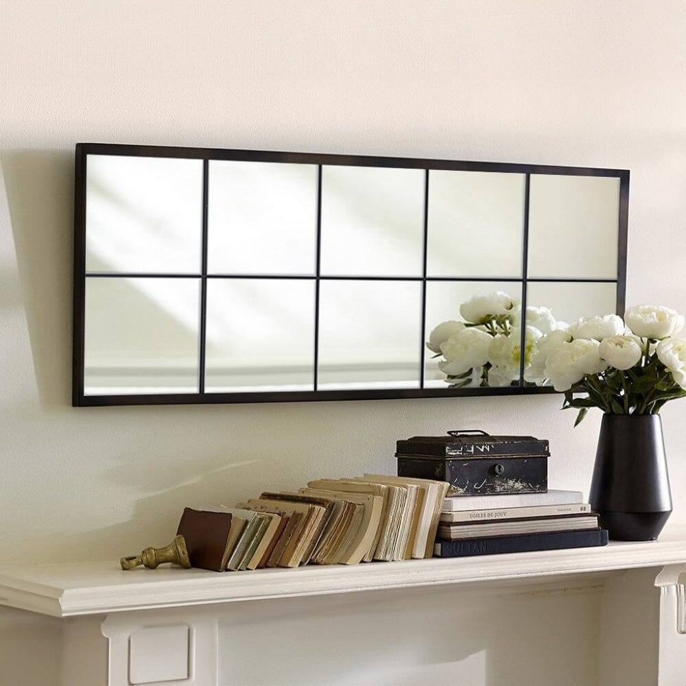 150cm H Contemporary Black Window Full Length Leaner Wall Mirror Wall Mirrors Living and Home