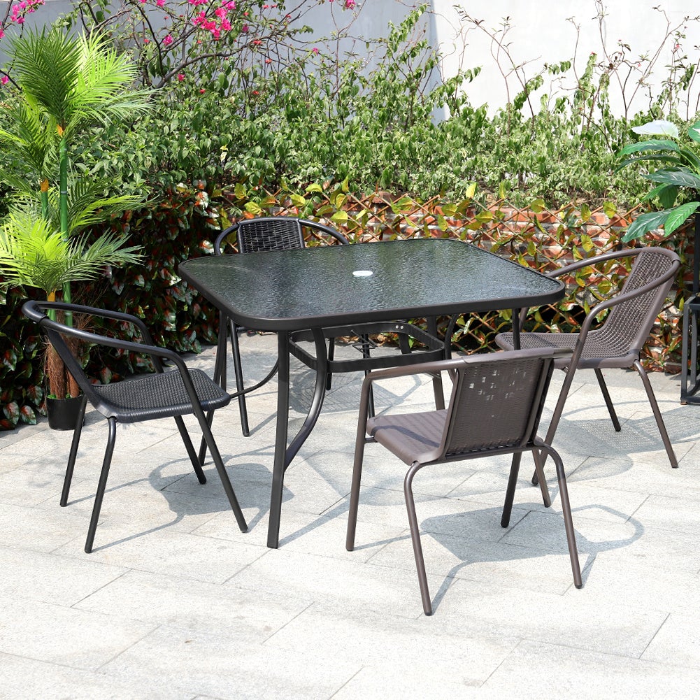 3/5pcs Garden Patio Dining Set Outdoor Furniture GARDEN DINING SETS Living and Home