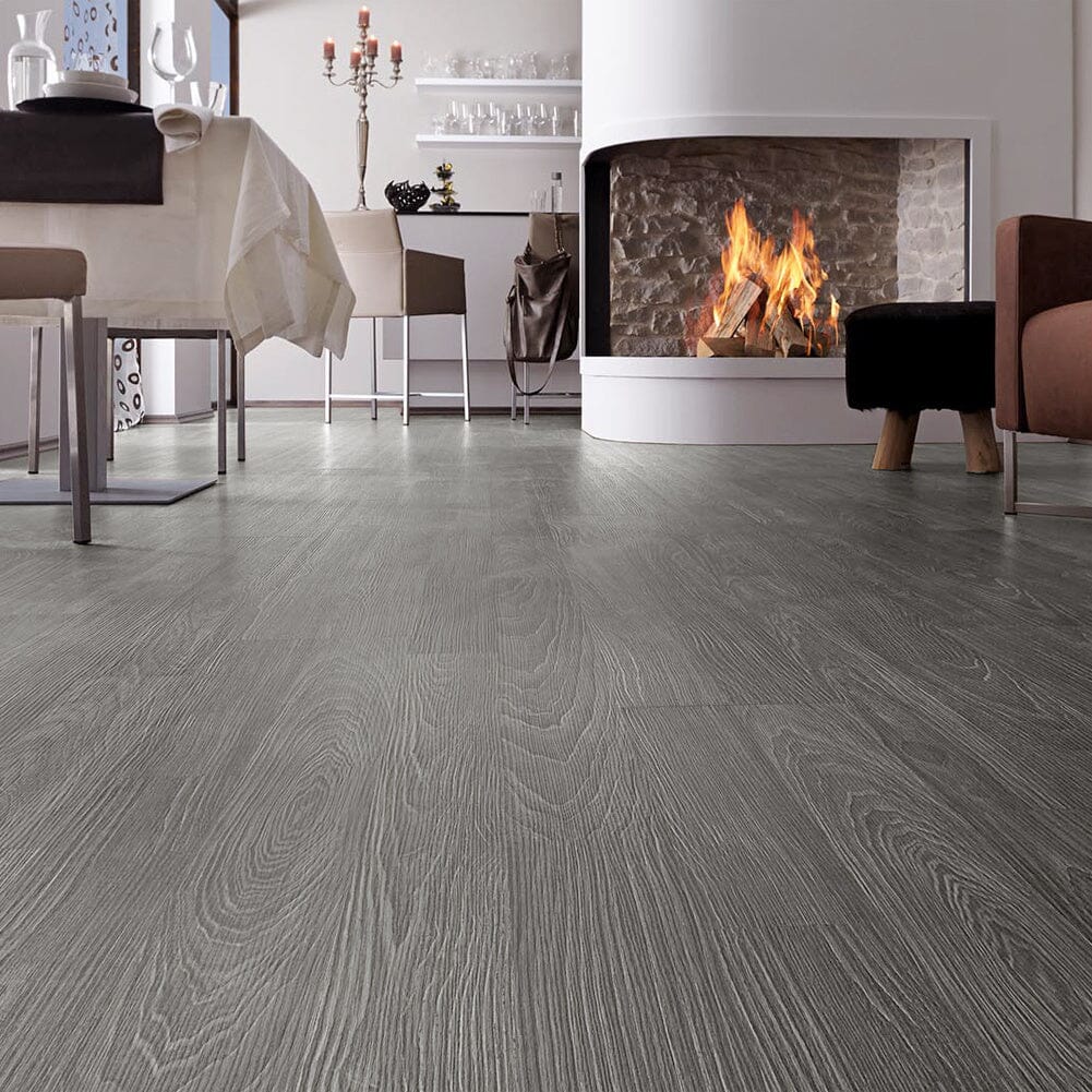 8.4m2 WPC Decking Wood Grain Patterns Floor Set with Accessories Floor Planks Living and Home Light Grey