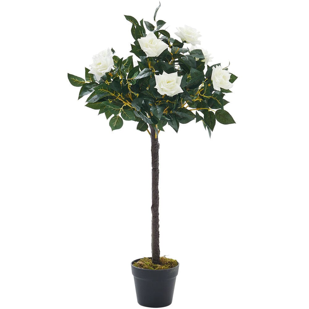 Artificial Rose Flower Tree in Pot Artificial Plants Living and Home