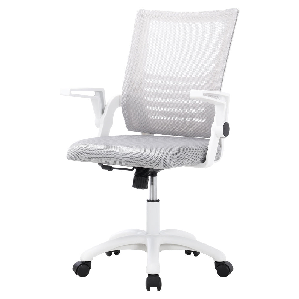 Mesh Back Ergonomic Office Chair with Folding Armrests Office Chair Living and Home
