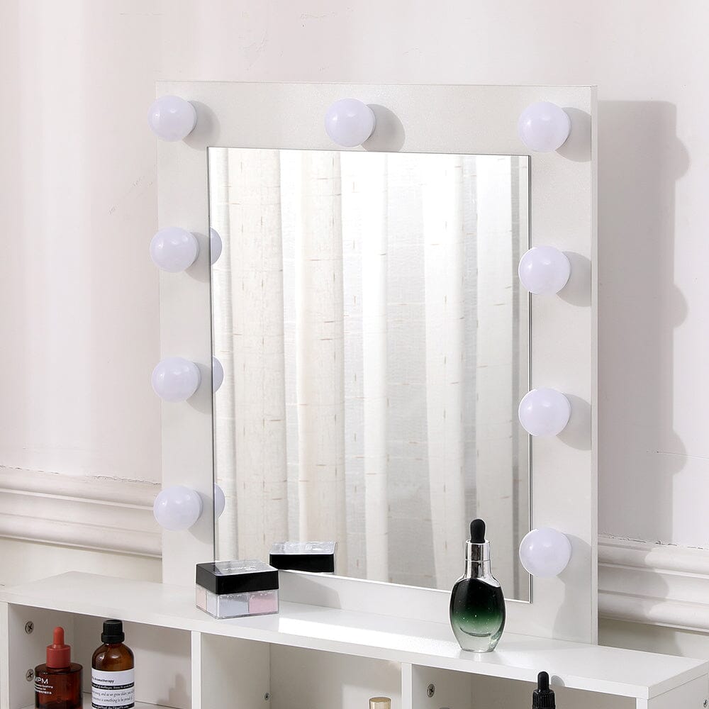 145cm H Makeup Dressing Table with Lighted Mirror Dressing Tables Living and Home