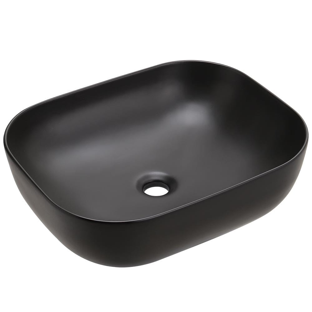 Ceramic Sink with Matte Black Finish for Bathroom Bathroom Sinks Living and Home