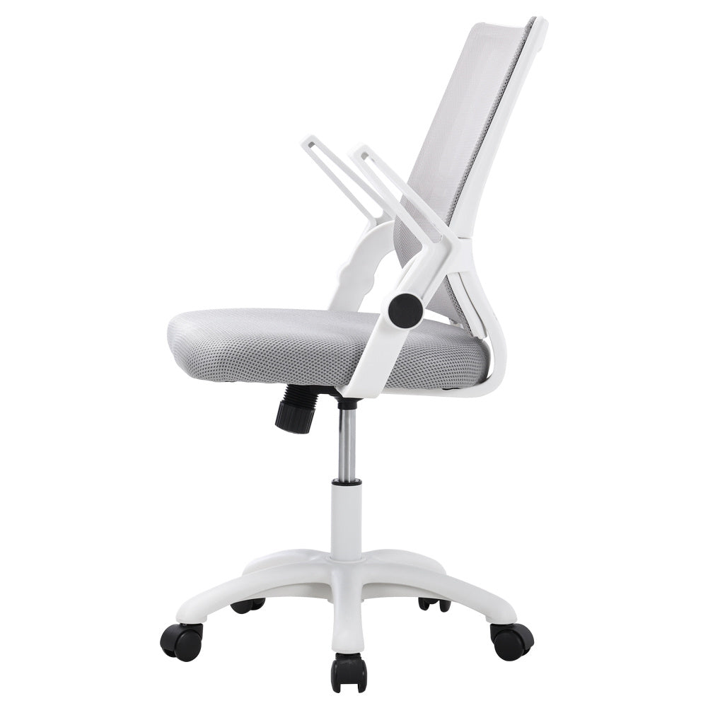 Mesh Back Ergonomic Office Chair with Folding Armrests Office Chair Living and Home