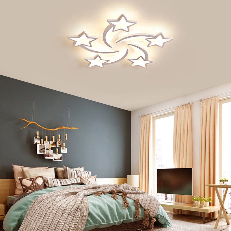 Modern LED Ceiling Light with Star Lampshades Ceiling Light Living and Home