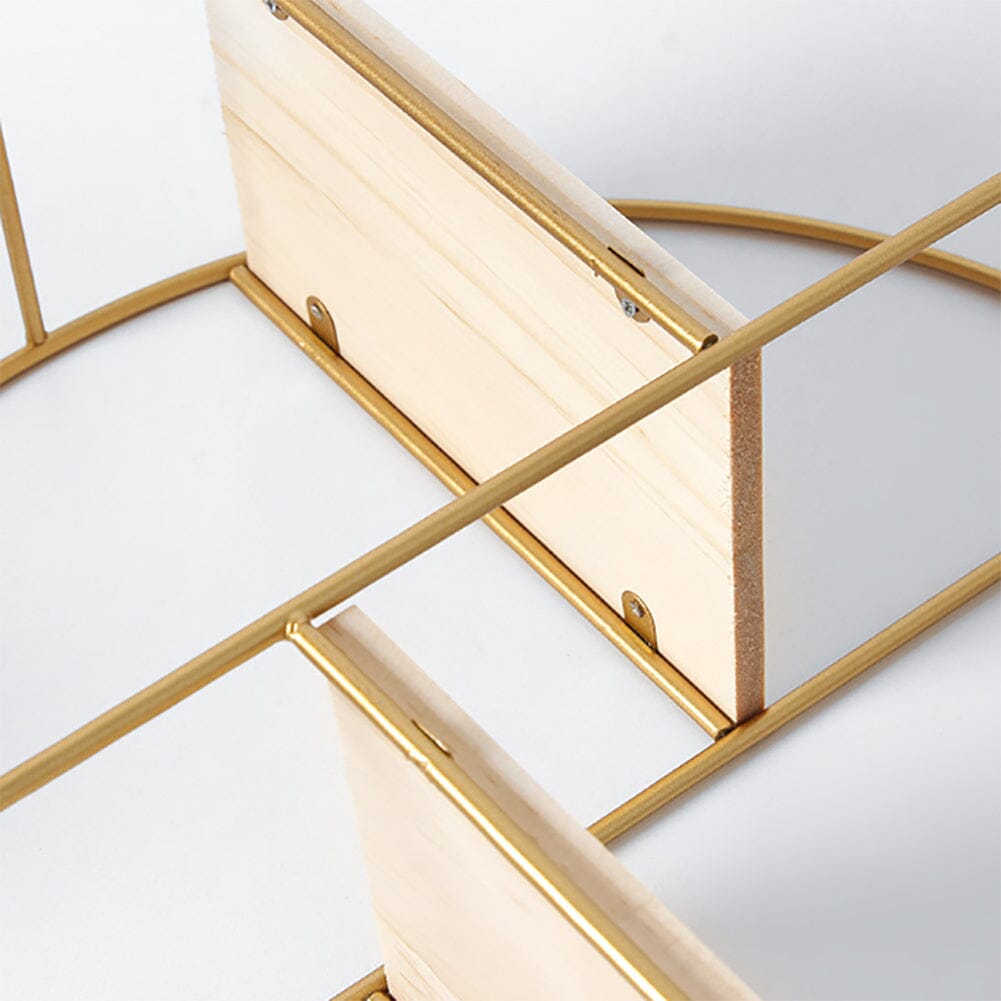 Gold Wall Hanging Storage and Display Decorative Shelf Wall & Display Shelves Living and Home