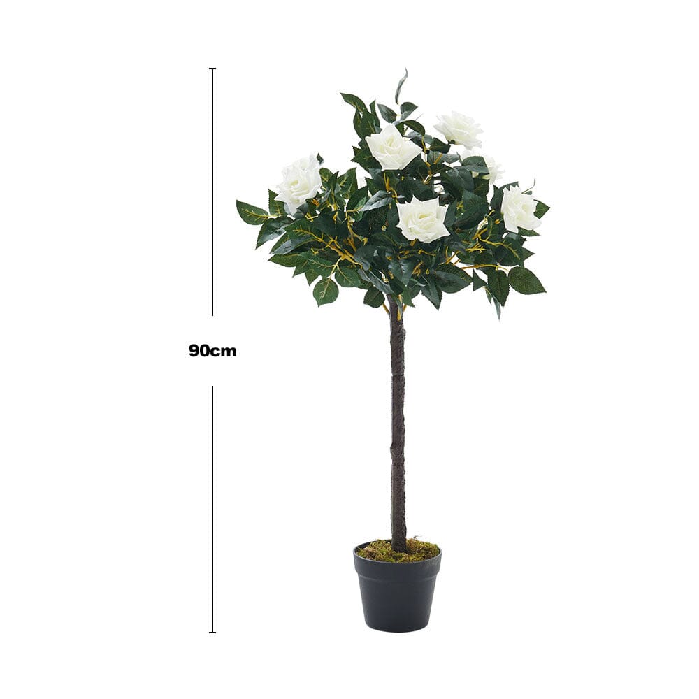 Artificial Rose Flower Tree in Pot Artificial Plants Living and Home