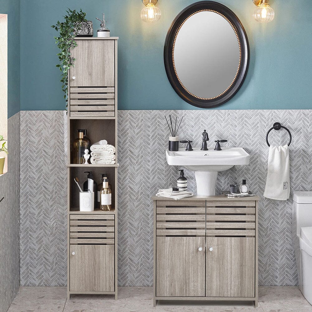 Freestanding Tall Bathroom Storage Cabinet Bathroom Cabinets Living and Home