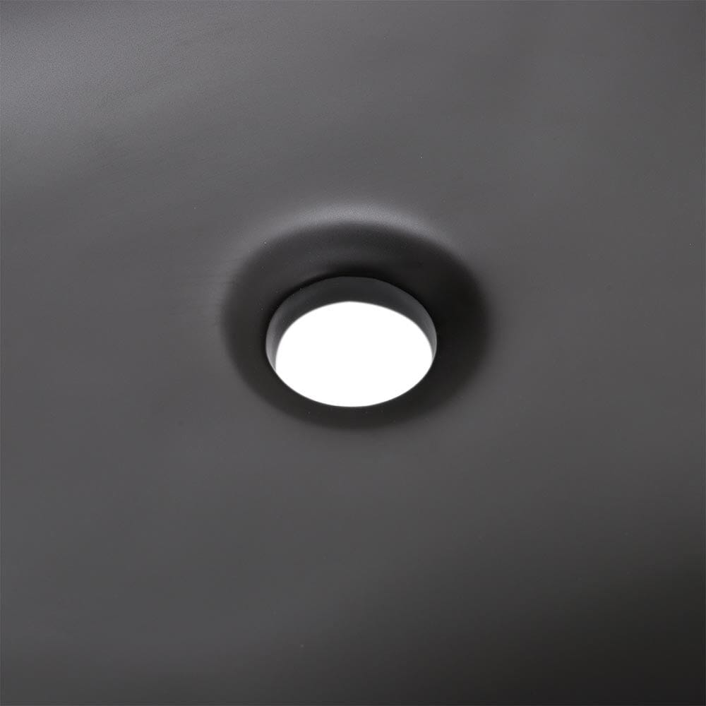 Ceramic Sink with Matte Black Finish for Bathroom Bathroom Sinks Living and Home