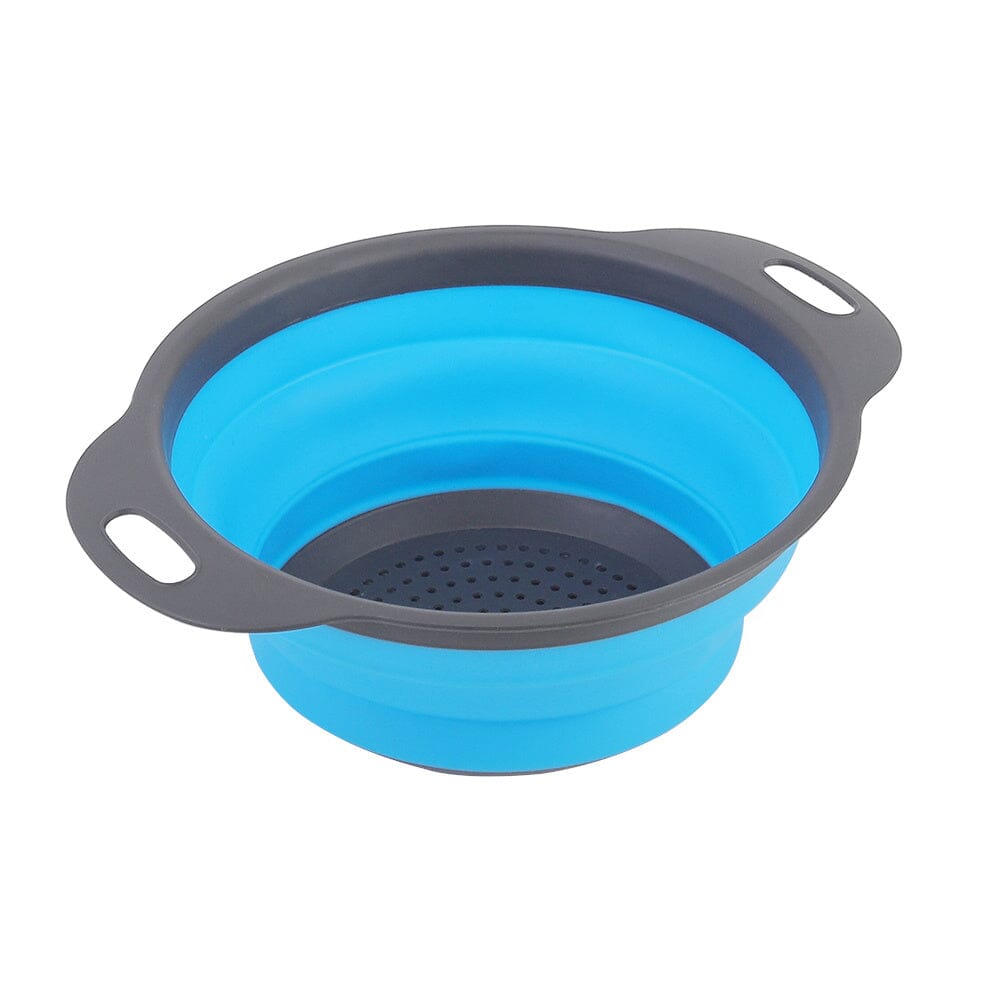 Collapsible Kitchen Silicone Colander Strainer Bowl Kitchen Storage Baskets Living and Home