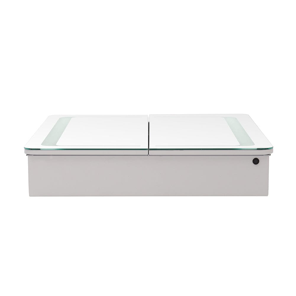Double Door LED Bathroom Mirror Cabinet with Bluetooth Bathroom Mirror Cabinets Living and Home