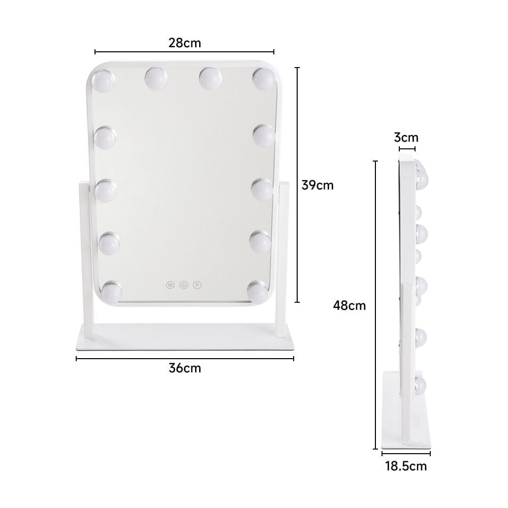 Hollywood Vanity Makeup Mirror with 12 Bulbs Living and Home