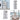 2/3-Tier Bathroom Plastic Storage Trolley Laundry Basket Laundry Baskets Living and Home