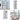 2/3 Tiers Laundry Basket Plastic Storage Trolley Laundry Baskets Living and Home