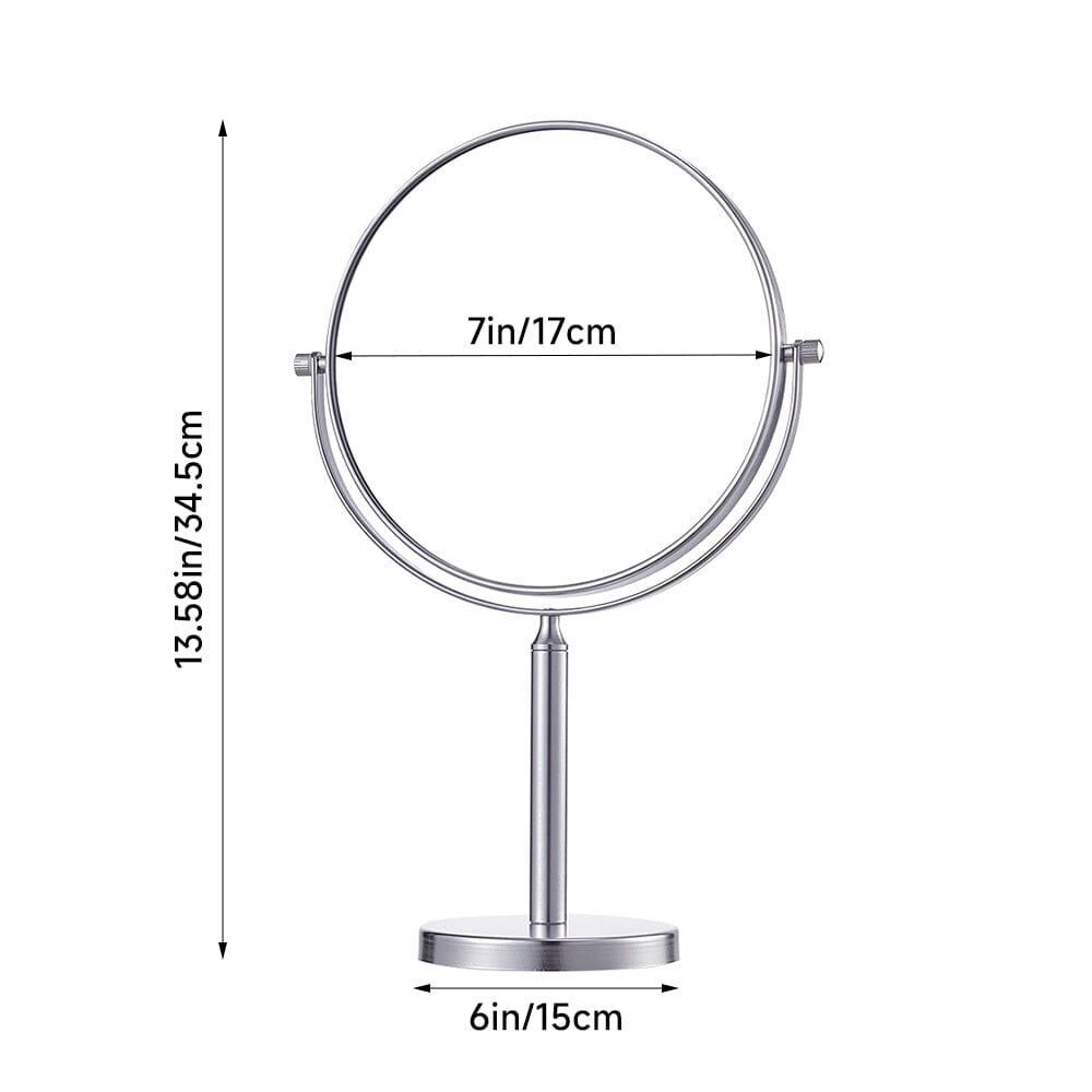 7-Inch Double-Sided Tabletop Mirror Living and Home