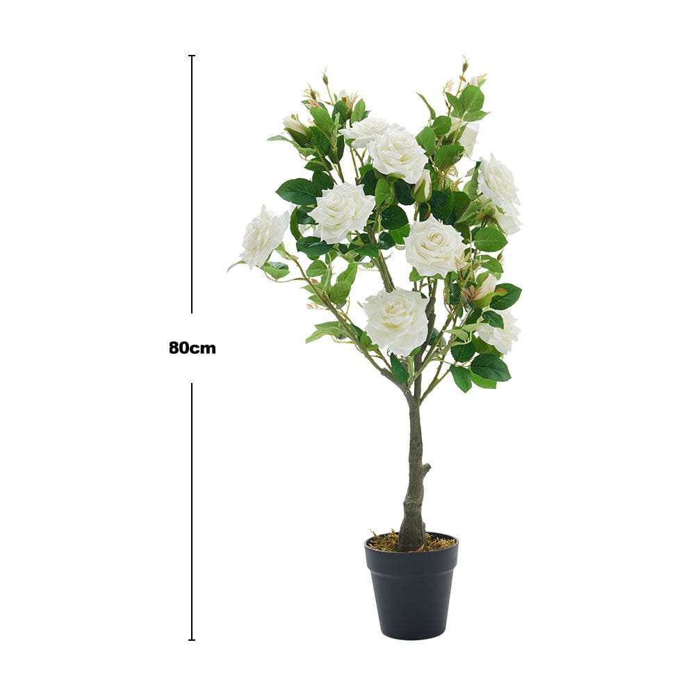 Artificial Rose Flower Tree in Pot Artificial Plants Living and Home