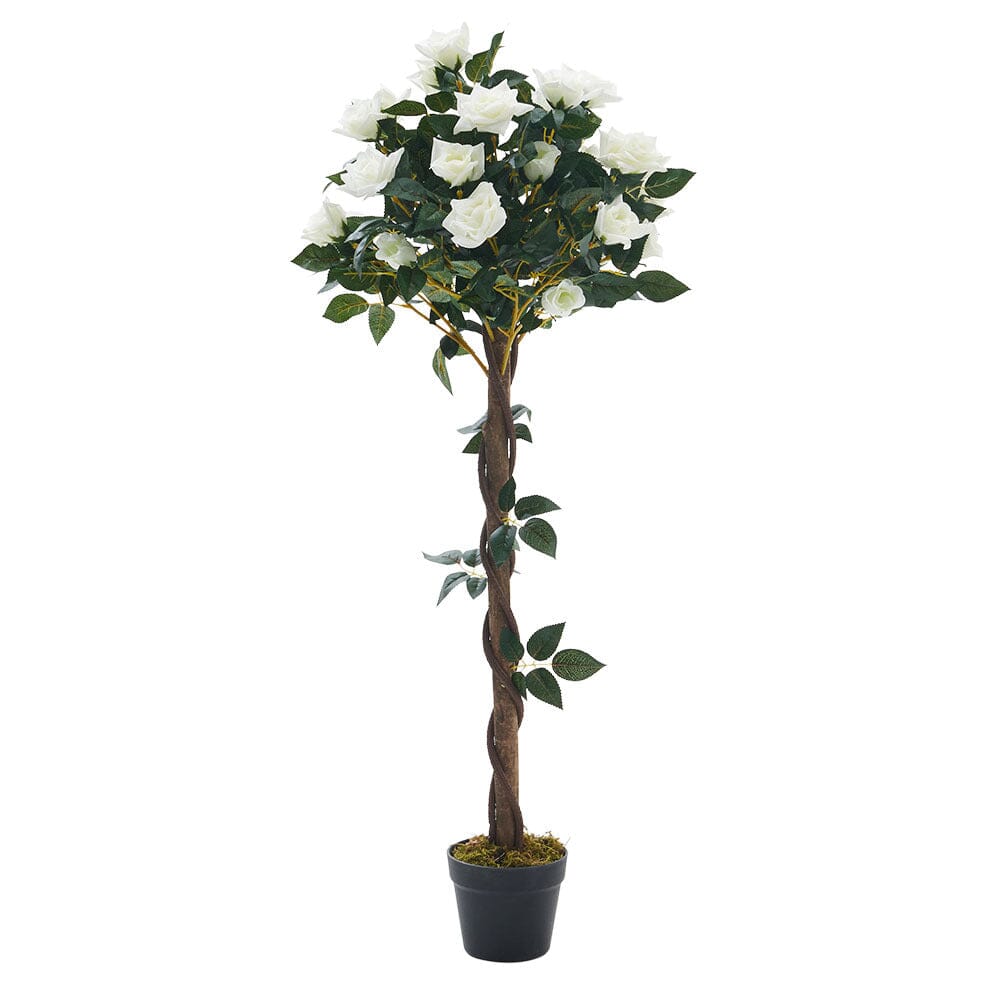 Artificial Rose Flower Tree in Pot Artificial Plants Living and Home