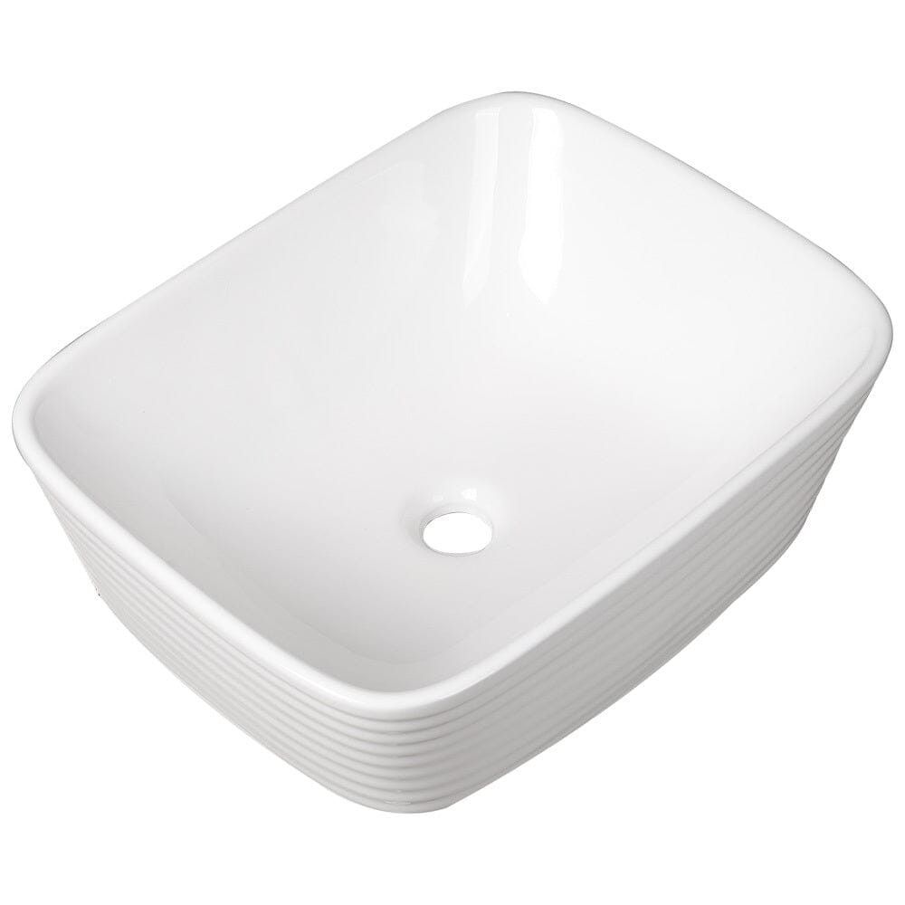 White Square Countertop Bathroom Sink Bowl Sink Bathroom Sinks Living and Home