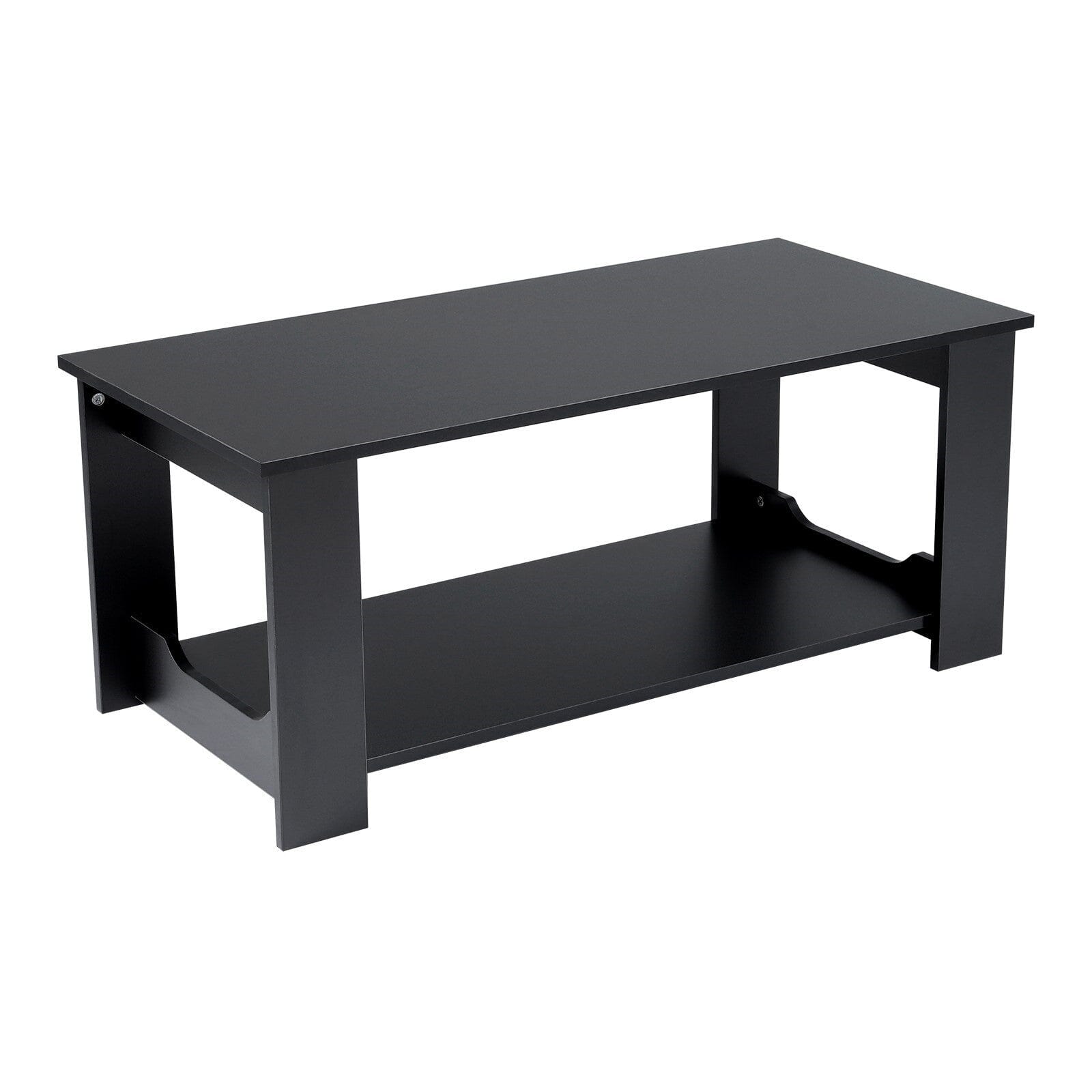 Modern Style Black Coffee Table Living Room with One Shelf Coffee Tables Living and Home