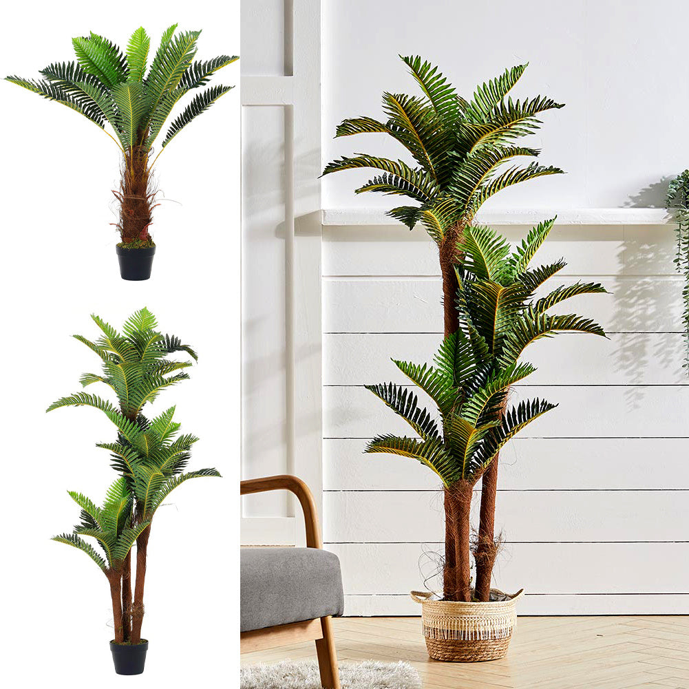 Artificial Boston Fern Plants Greenery UV Resistant Fake Plants Greenery Artificial Plants Living and Home