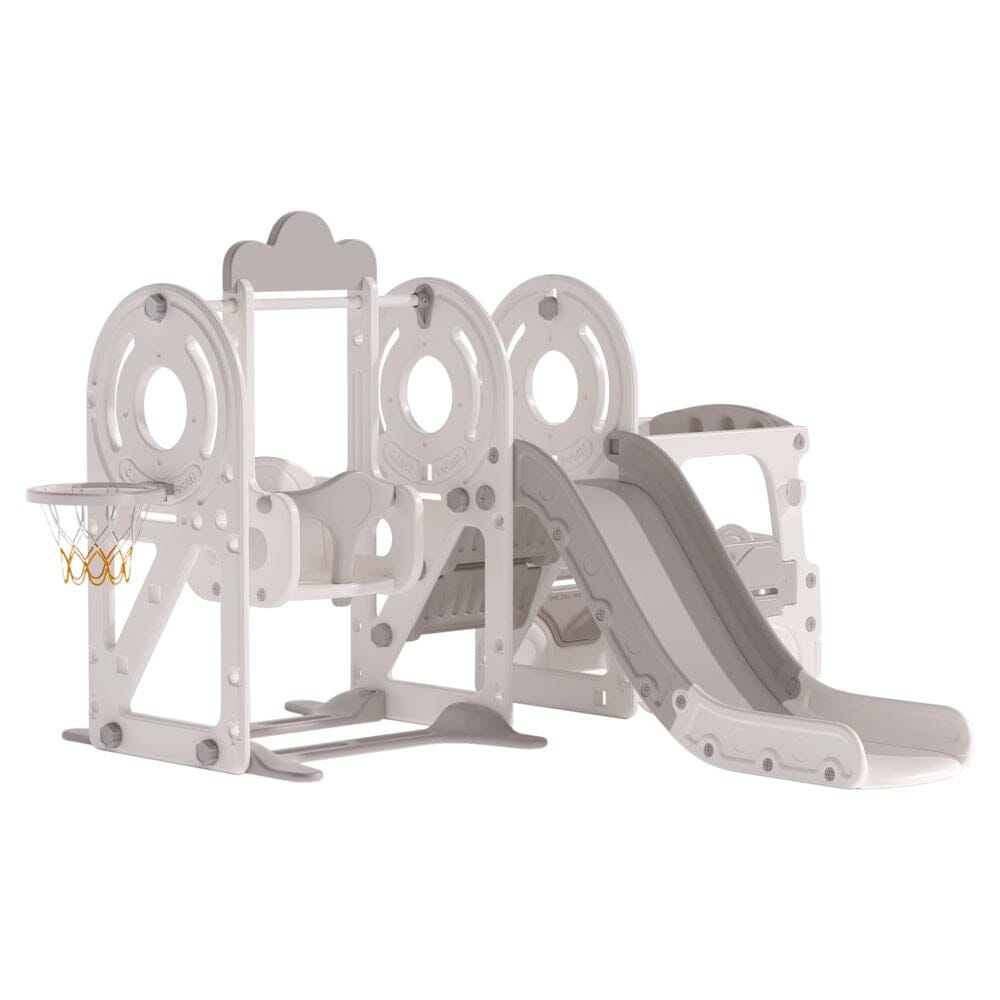 3-in-1 Kids Toddler Swing and Slide Set Climber Playset Swing & Slide Living and Home