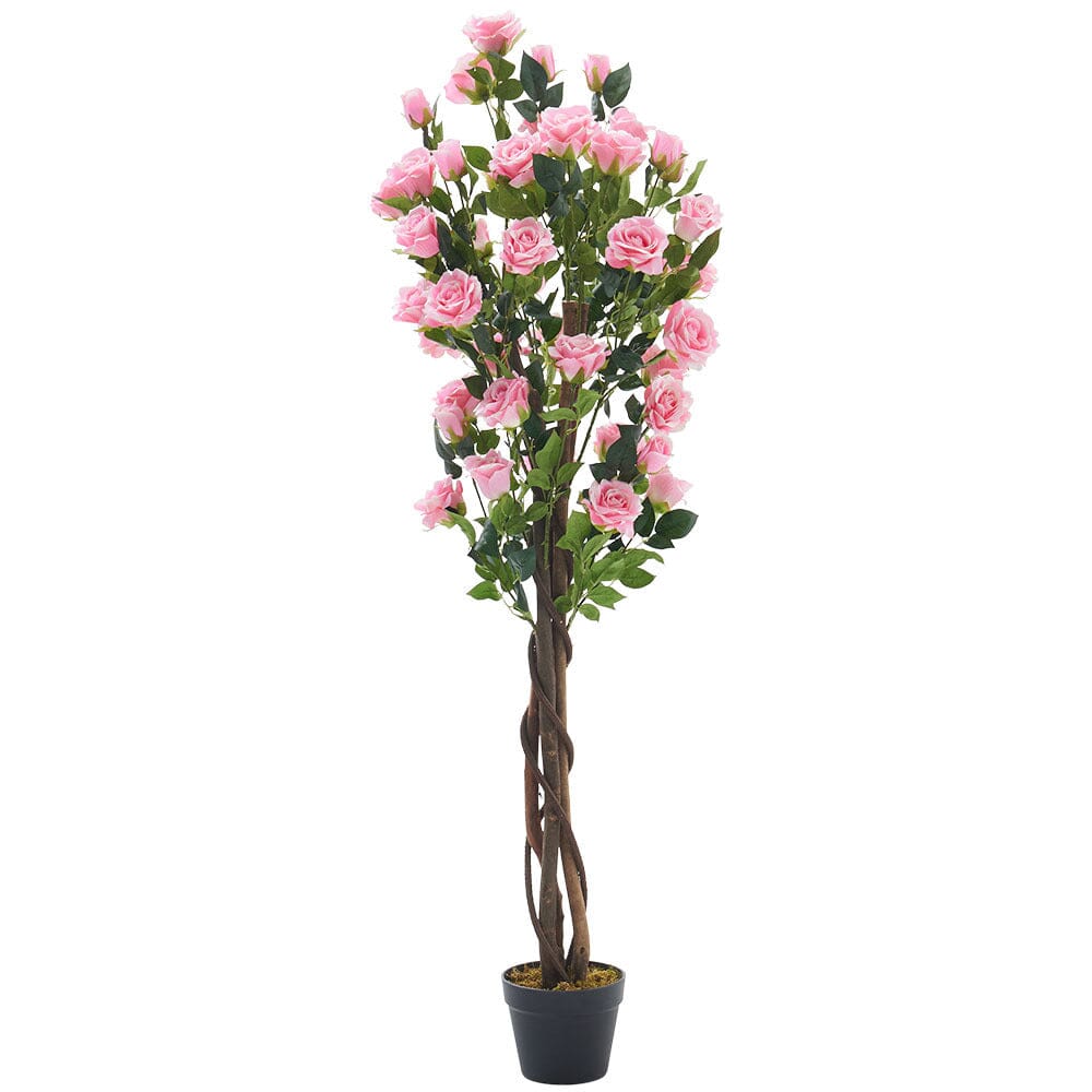 Artificial Rose Flower Tree in Pot Artificial Plants Living and Home