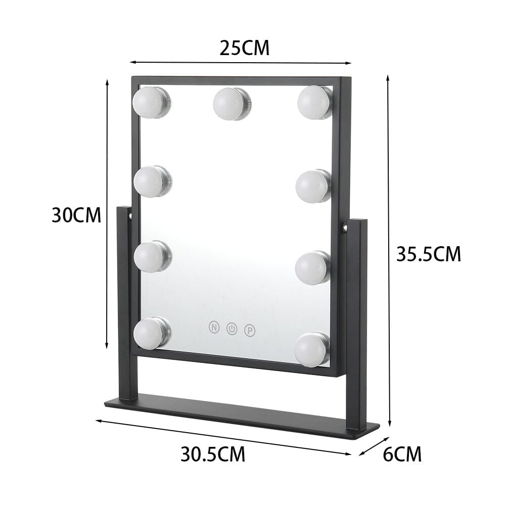 Adjustable LED Hollywood Vanity Mirror Touch Screen Control LED Make Up Mirrors Living and Home