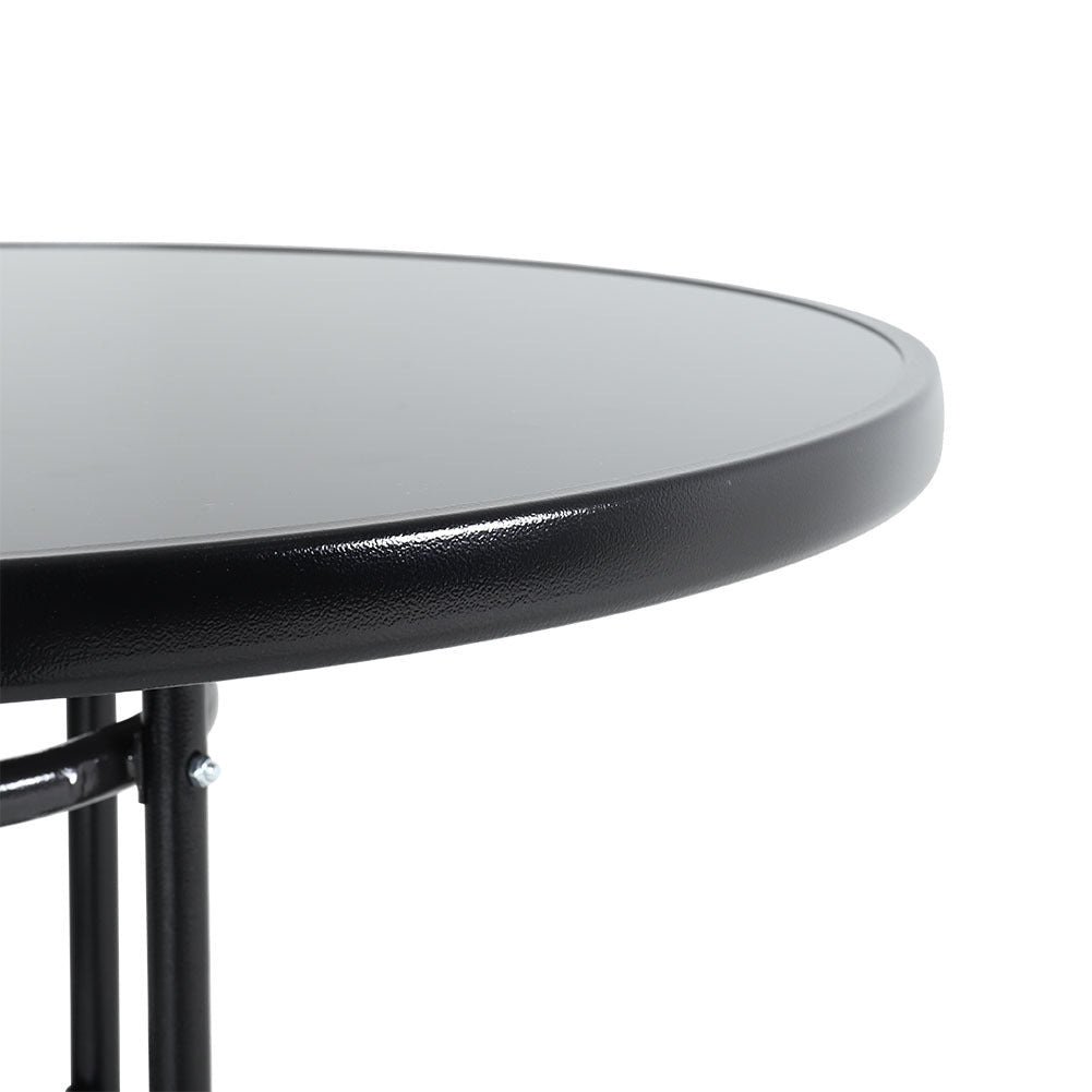 Patio Table Garden Coffee Table Dining Table with Umbrella Stand Hole Garden Dining Table