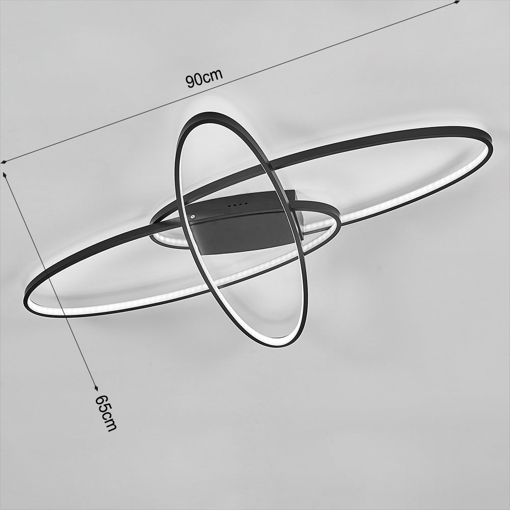90cm L Dimmable Oval Design Led Ceiling Light Living Room Lamp Ceiling Light Living and Home