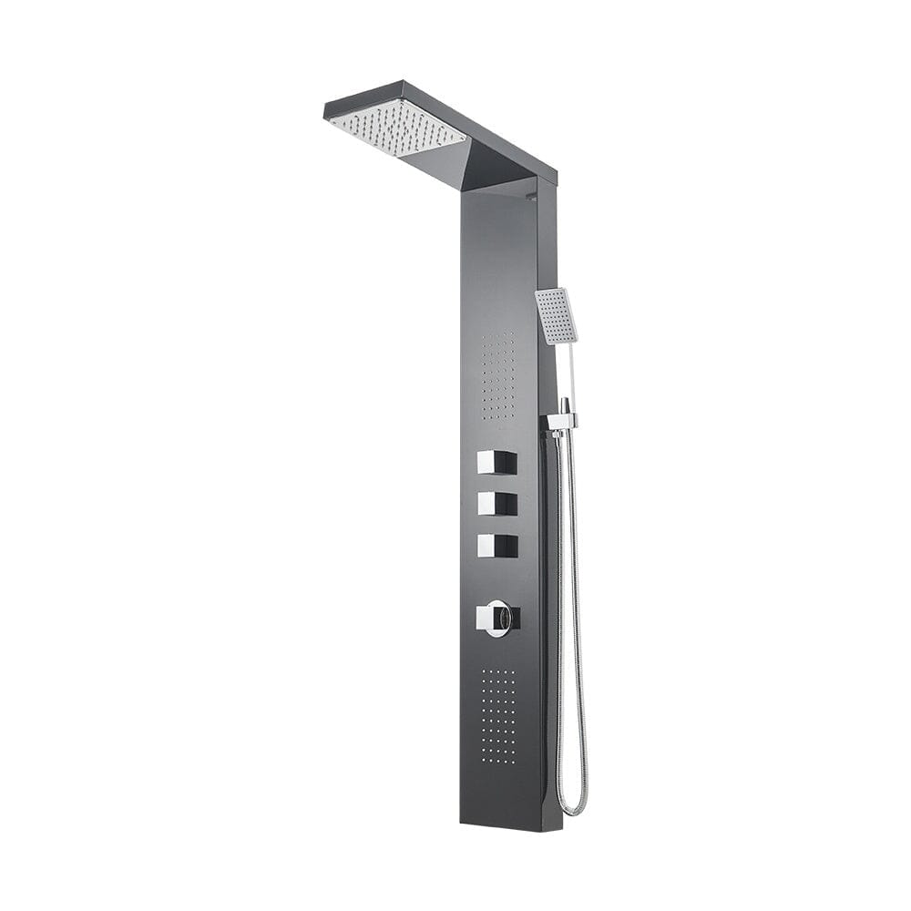 Bathroom Thermostatic Black Shower Tower Panel Bathroom Shower Living and Home
