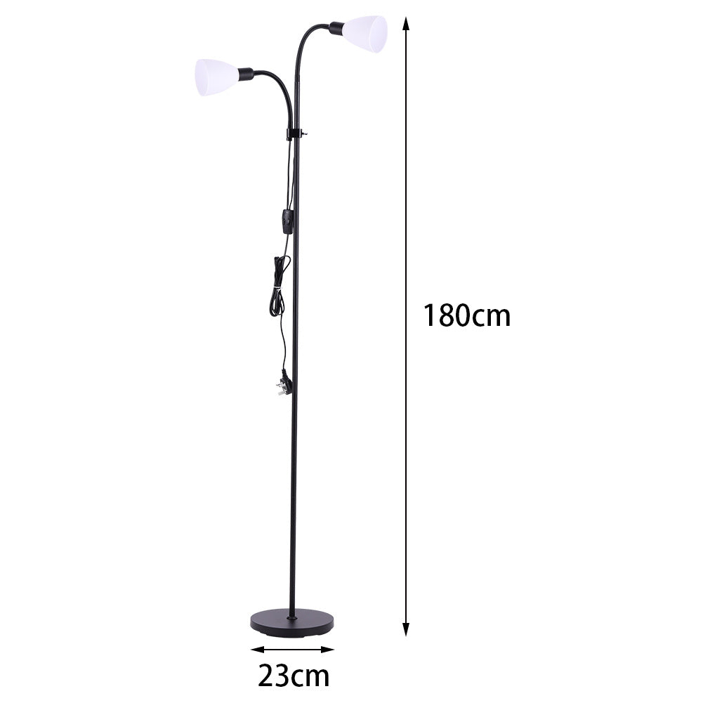 Double Heads Floor Lamp Lighting Living and Home