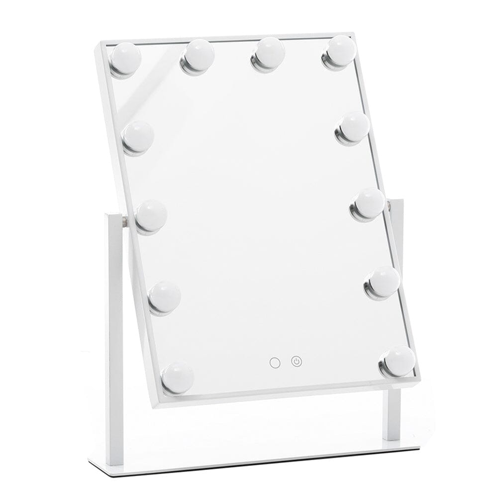 Adjustable Large Rectangular Lighted Makeup Mirror Living and Home