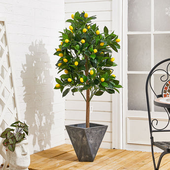 120CM Height Artificial Plants Lemon Tree with Pot
