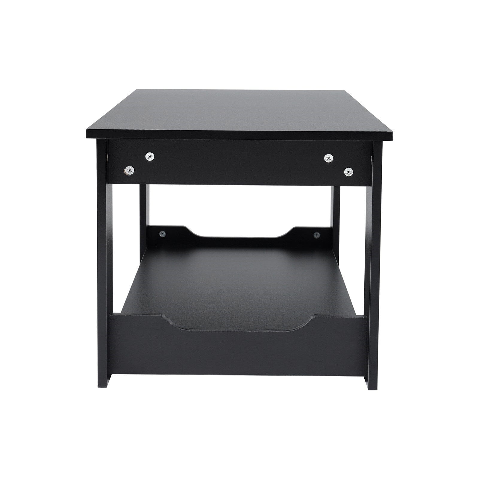 Modern Style Black Coffee Table Living Room with One Shelf Coffee Tables Living and Home