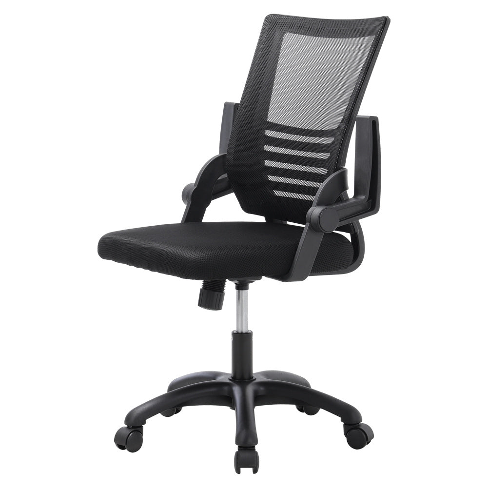 Mesh Back Ergonomic Office Chair with Folding Armrests Office Chair Living and Home