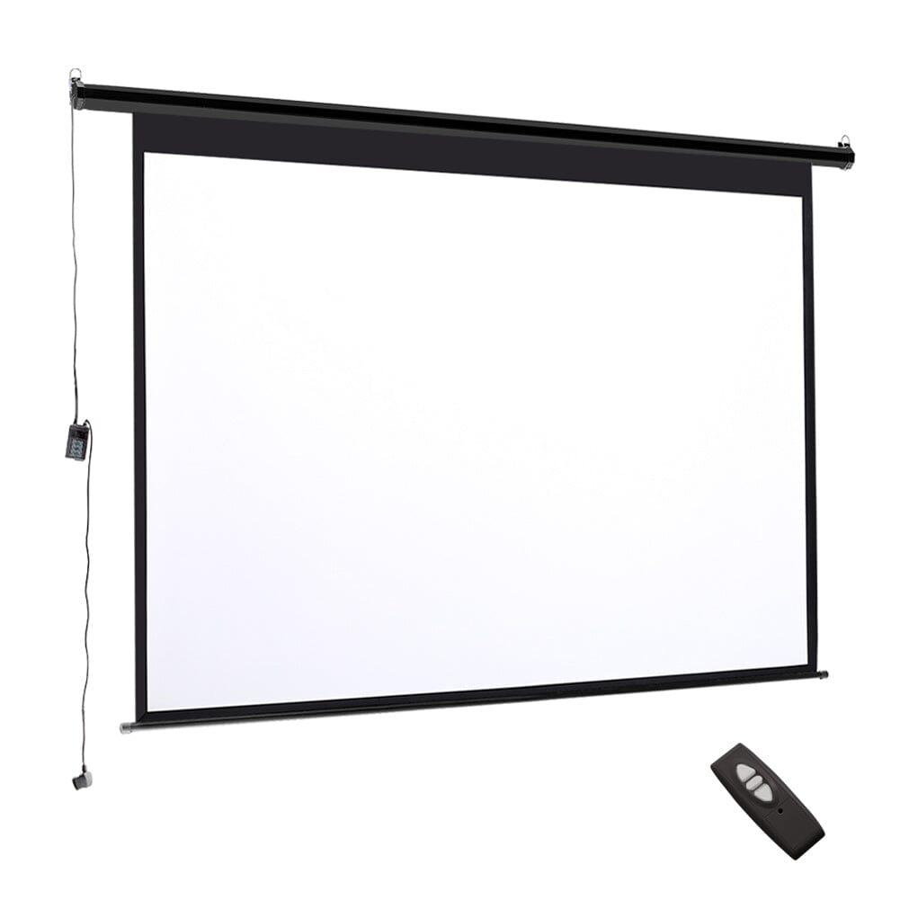 Motorized Electric Projector Screen with Remote Control, AI0721 Projector Screen Living and Home