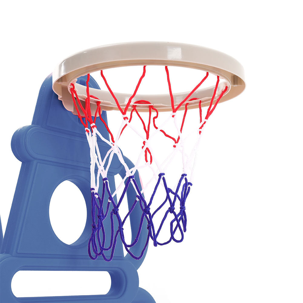 Kids Toddler Swing and Slide Set with Basketball Hoop Swing Sets & Playsets Living and Home