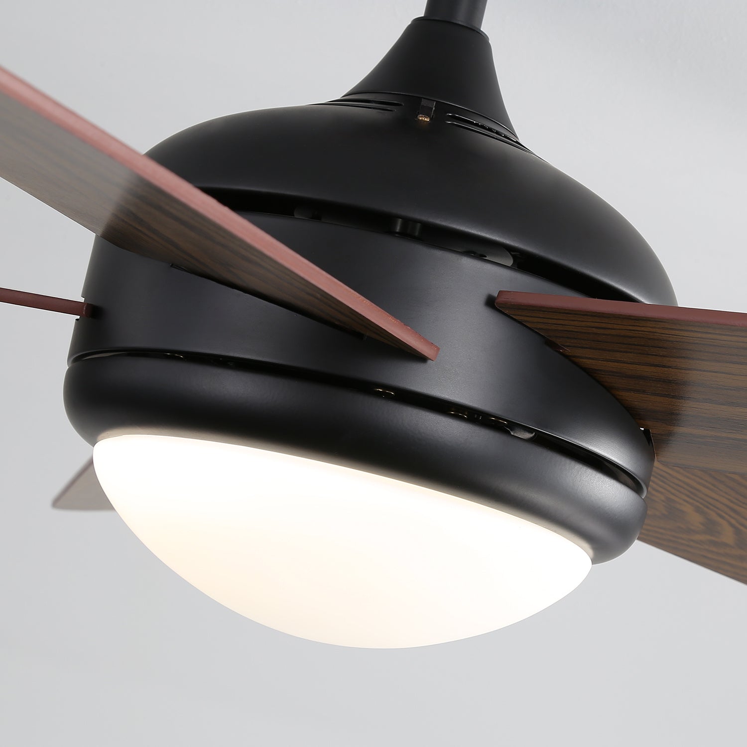 Wooden Blades Ceiling Fan with LED Lamp Light Dimmable & Remote 52Inch Ceiling Light Living and Home