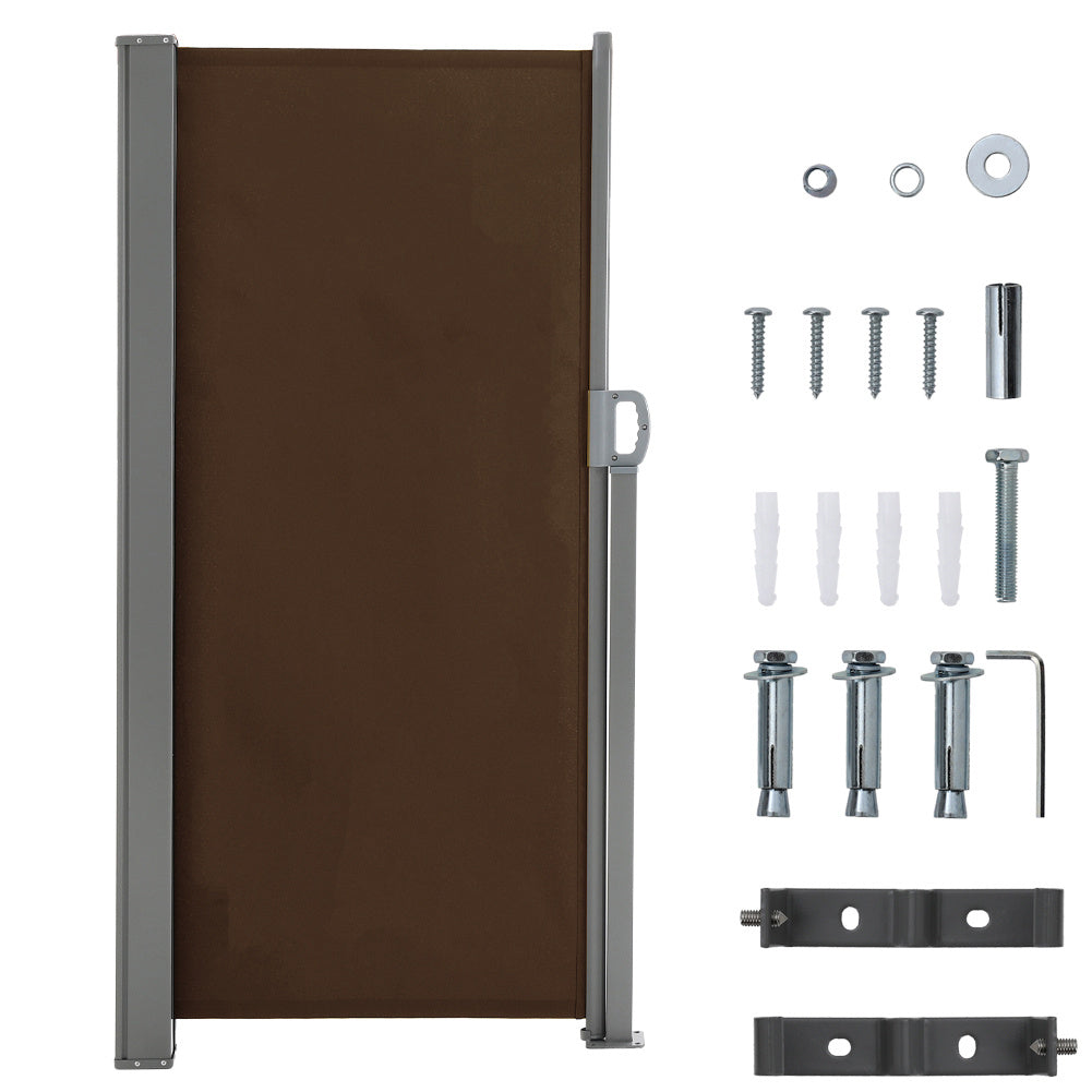 Retractable Single Side Awning - Grey Awnings Living and Home