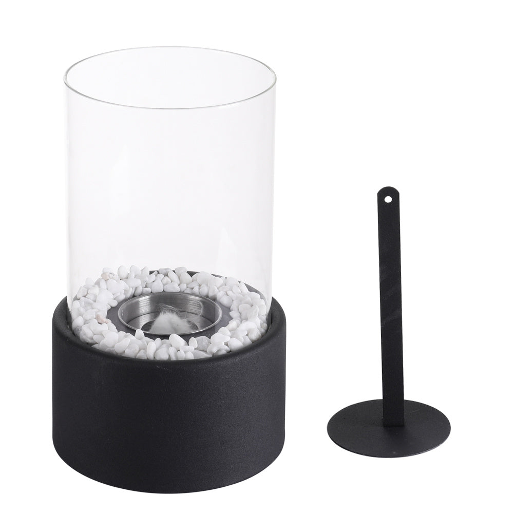 Metal Bio Ethanol Outdoor Tabletop Fireplace with Flame Guard Fireplaces Living and Home