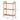 Tiered Bamboo Wood Book Storage Shelf Living and Home