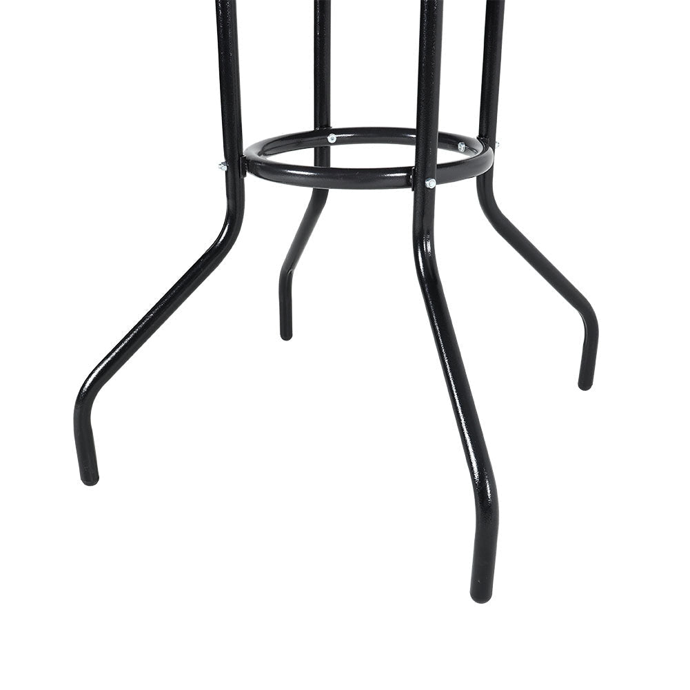Patio Table Garden Coffee Table Dining Table with Umbrella Stand Hole Garden Dining Table
